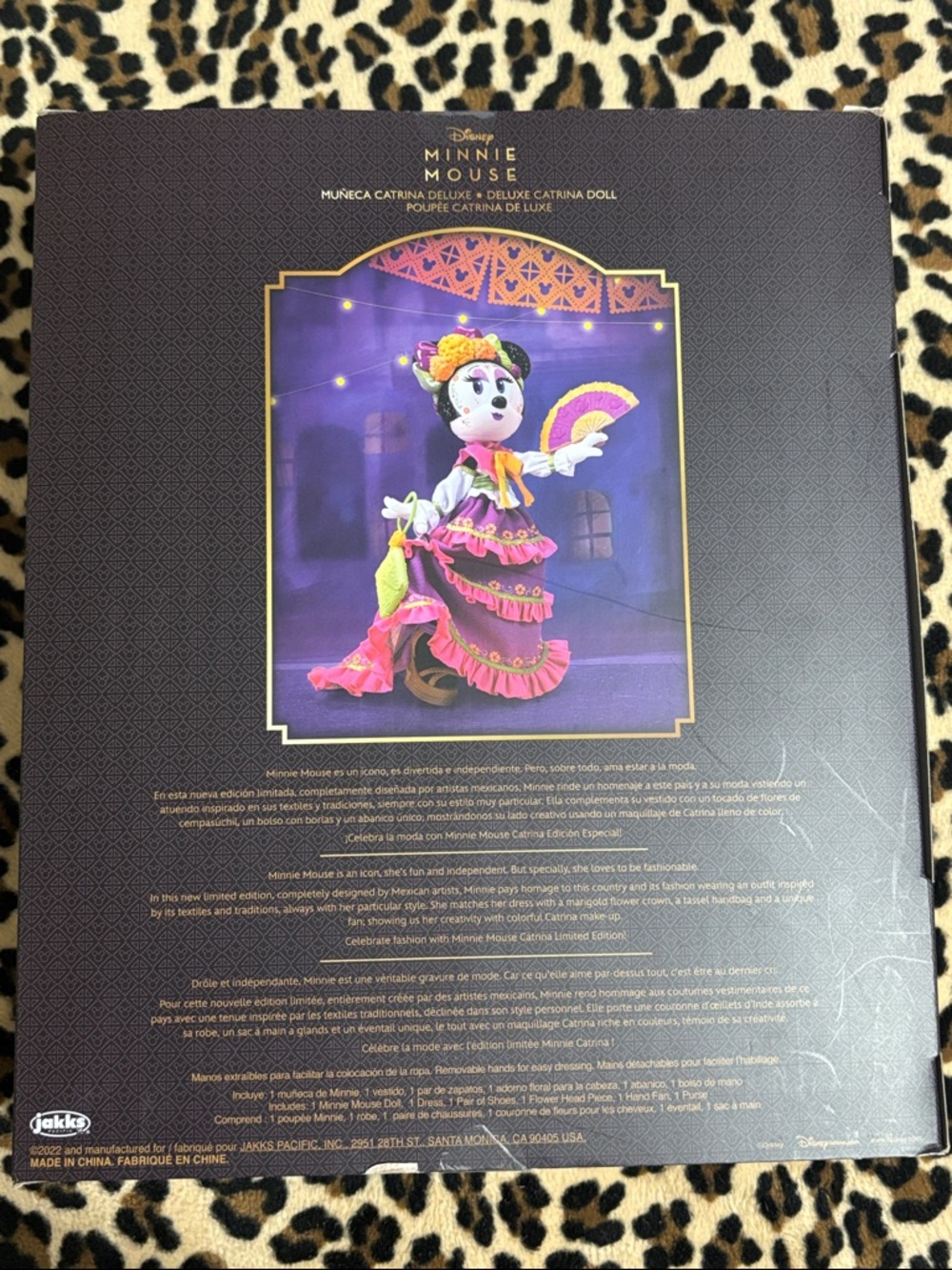 2022 Disney Parks MINNIE MOUSE Deluxe Catrina Doll Day of the Dead Skull Mexico - Picture 9 of 15
